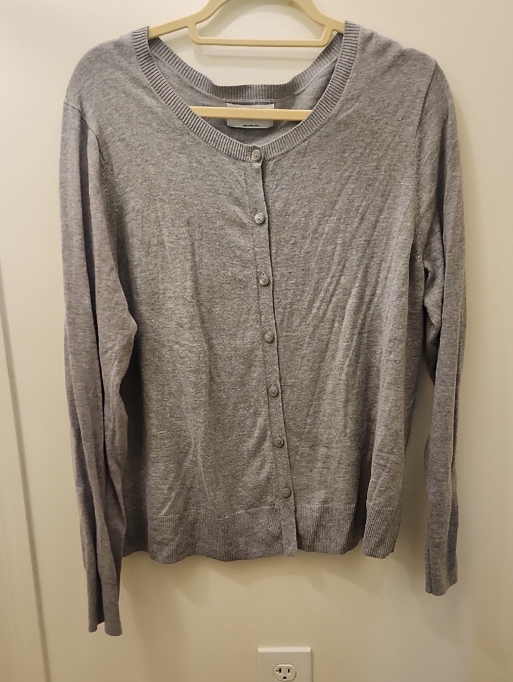Old Navy Gray Button-Front Cardigan